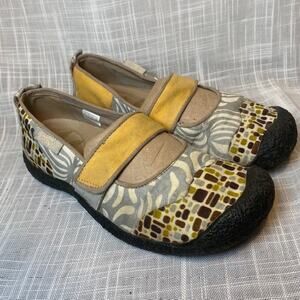 Keen 1008512 Harvest Comfort Patterned Mary Jane Slip On Shoes Sandals Womens 8